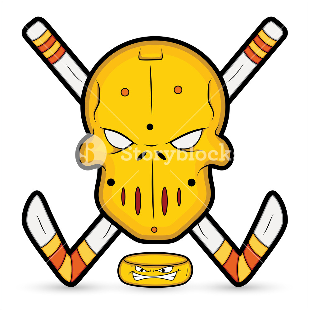 995x1000 Ice Hockey Vector Mascot Royalty Free Stock Image