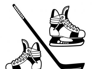 310x233 Hockey Gear Free Vector Free Vectors Ui Download
