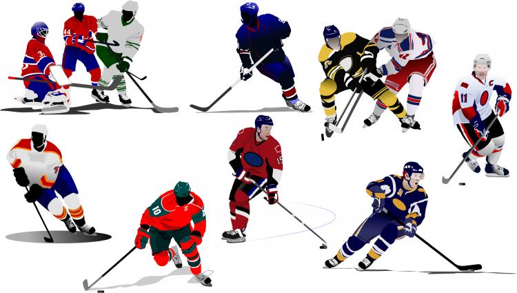 750x425 Hockey Player Vector Free Vector 4vector