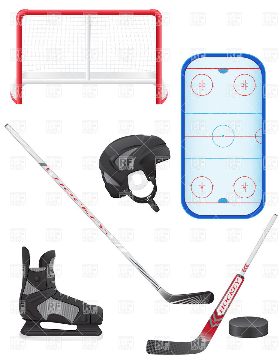 933x1200 Set Of Hockey Equipment Vector Image Vector Artwork Of Sport And