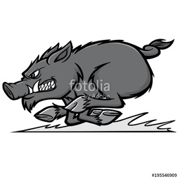 260x260 Download Razorback Hog Vector Clipart Wild Boar Feral Pig