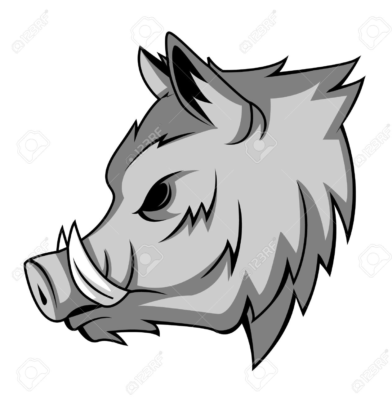 1264x1300 Collection Of Wild Boar Head Clipart High Quality, Free