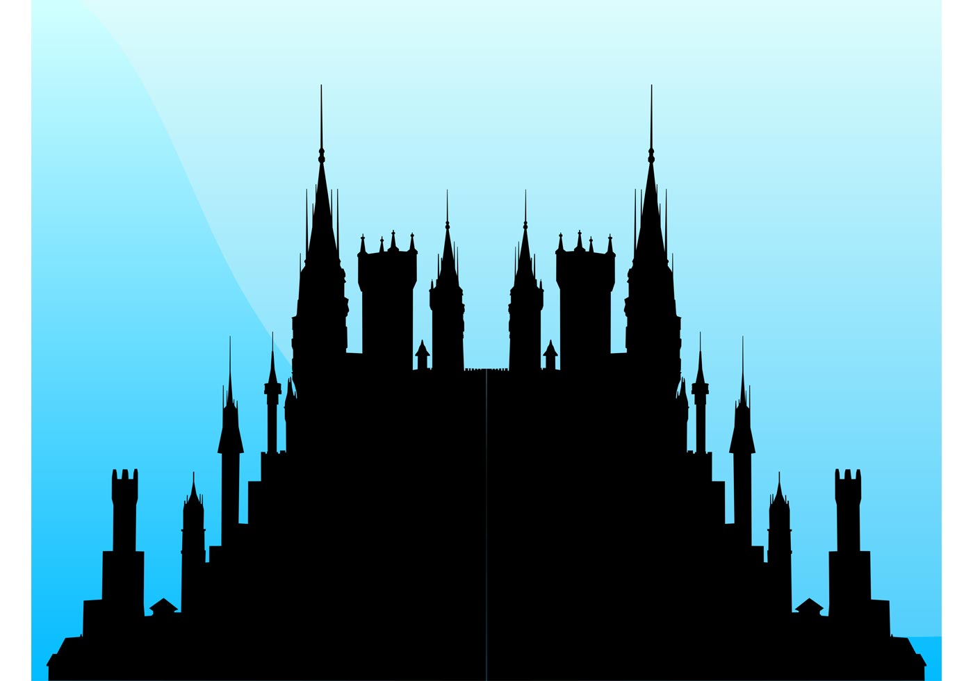 1400x980 Magic Castle Free Vector Art