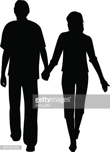 352x487 Man And Woman Holding For Hands Vector Stock Vectors
