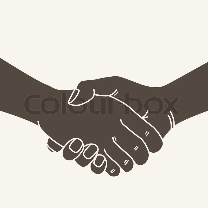 800x800 Shake A Hand Vector Illustration Stock Vector Colourbox