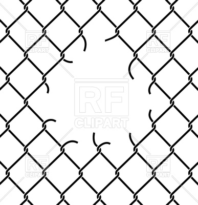 387x400 Hole In The Rabitz Type Mesh Vector Image Vector Artwork Of