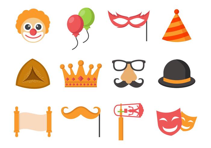 700x490 Jewish Holiday Purim Vector