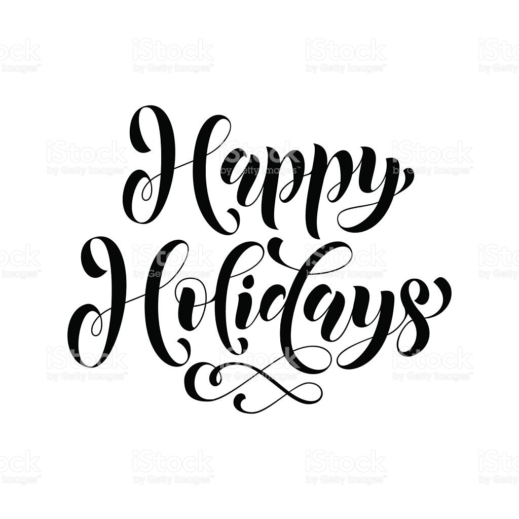 1024x1024 Free Happy Holidays Clip Art Happy Holidays Lettering Greeting