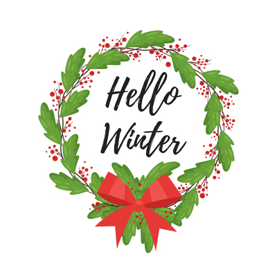 400x400 Page 1 Holiday Wreath On Curated Vector Illustrations, Stock