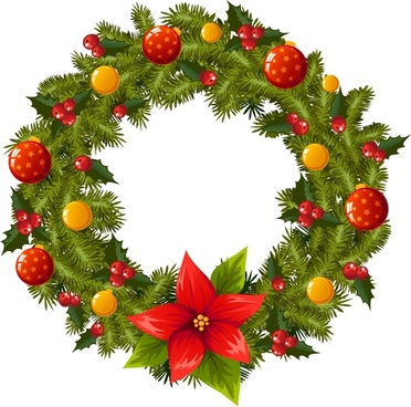 372x368 Vector Christmas Wreath Free Vector In Encapsulated Postscript Eps