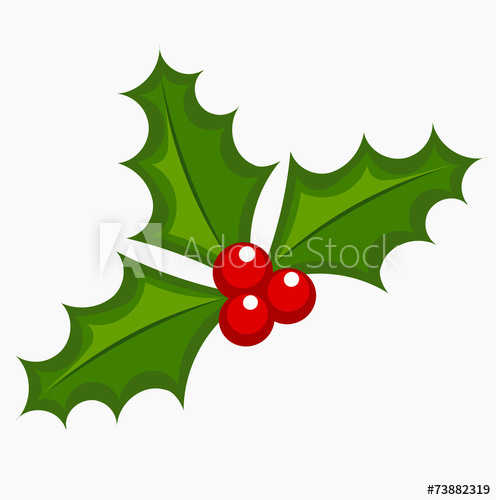 496x500 Holly Berry Vector