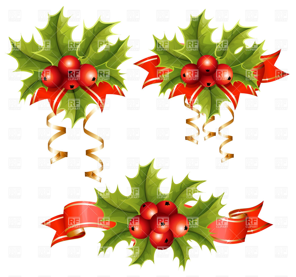 1200x1126 Holly With Berries Vector Image Vector Artwork Of Holiday