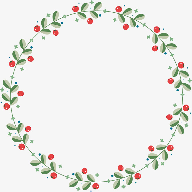 650x652 A Border Of Red Fruits, Flowers And Vines, Border Vector, Vector