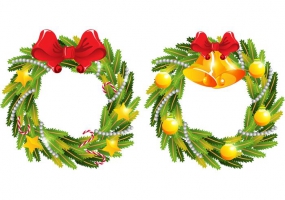 285x200 Holly Wreath Free Vector Graphic Art Free Download (Found 1,435