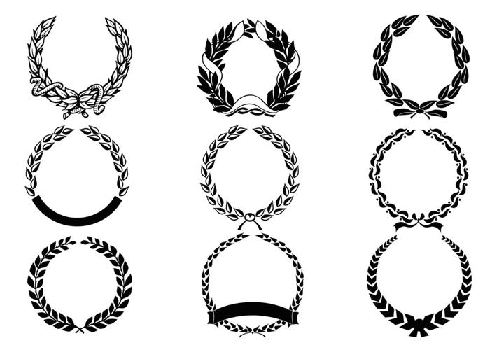 700x490 Laurel Wreath Vector Pack