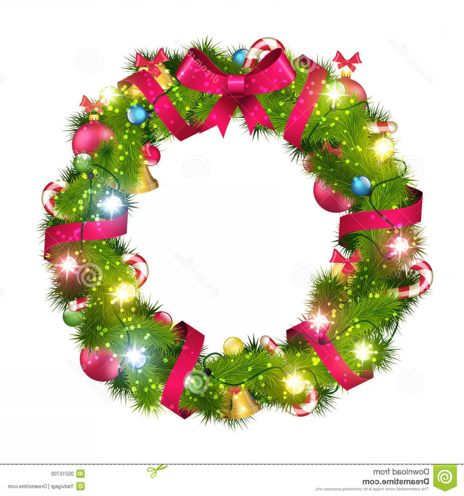 1560x1668 Stock Photo Christmas Wreath Vector Illustration Image Lazttweet