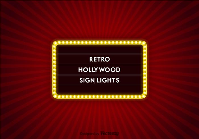 700x490 Vector Hollywood Sign Lights