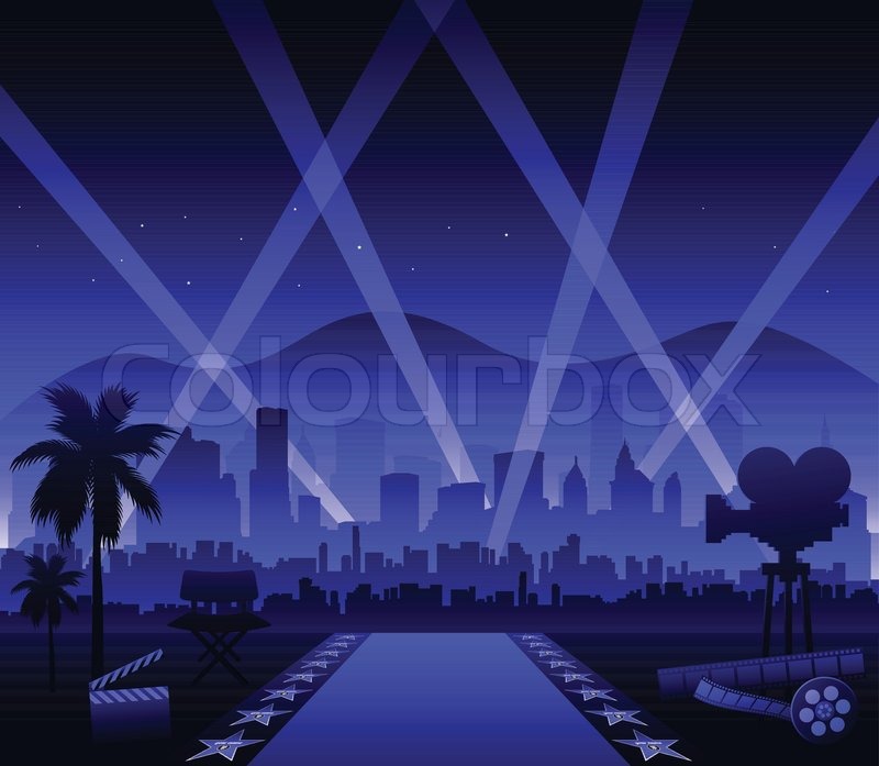 800x697 Hollywood Movie Red Carpet Stock Vector Colourbox