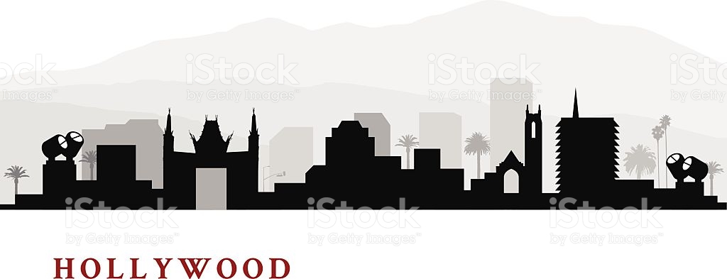1024x393 Skyline Clipart Hollywood