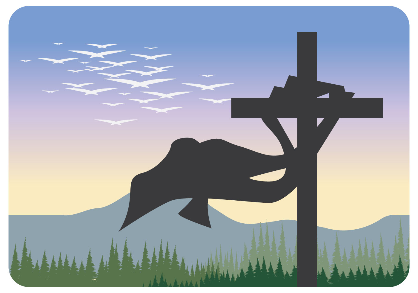 1400x980 Holy Cross Free Vector Art