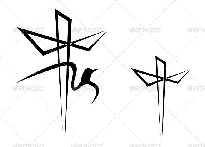697x500 Vector Holy Cross Set By Craftydot Graphicriver
