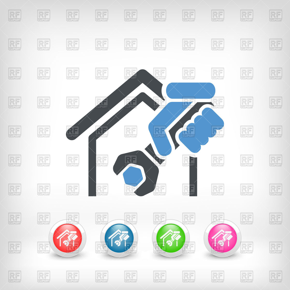 1200x1200 Home Professional Services Icon Vector Image Vector Artwork Of