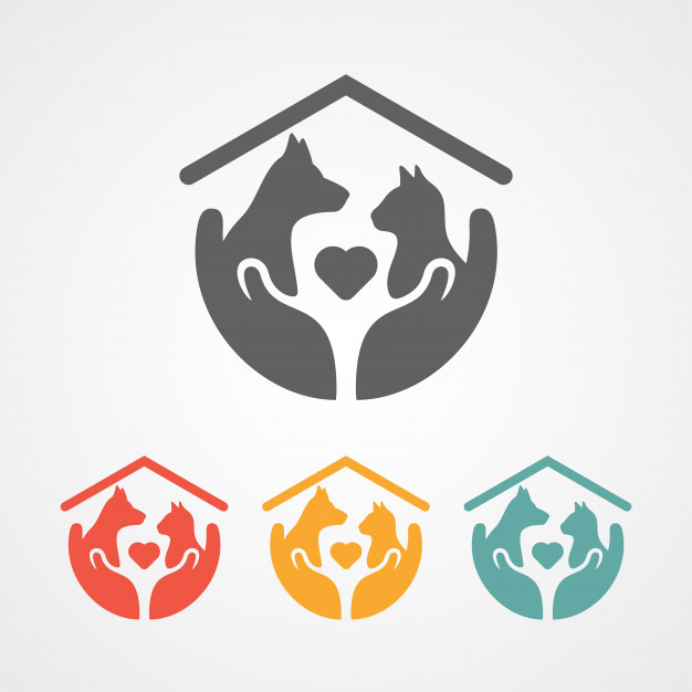 626x626 Pet Care Logo With Home Icon Vector Premium Download
