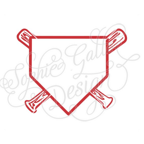 570x570 Baseball Home Plate Design Svg Dxf Png Digital Download File Etsy