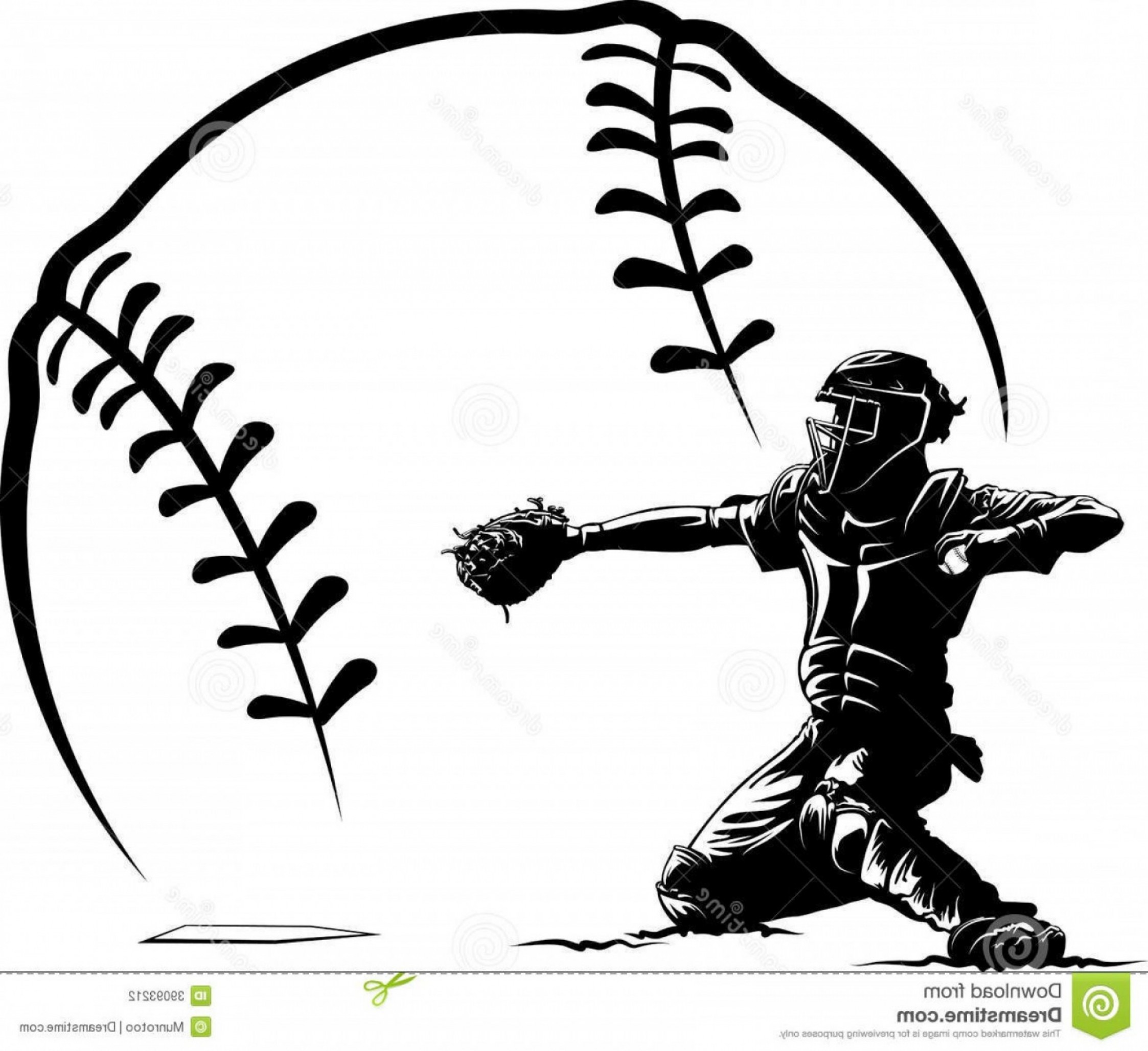 2246x2056 Best Baseball Catcher Vector Image Collection