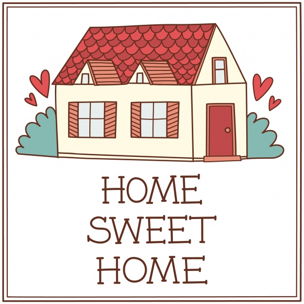 626x626 Home Sweet Home Background Vector Premium Download