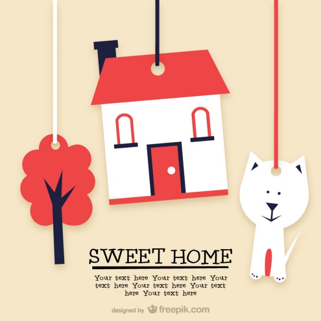 626x626 Sweet Home Template Vector Free Download