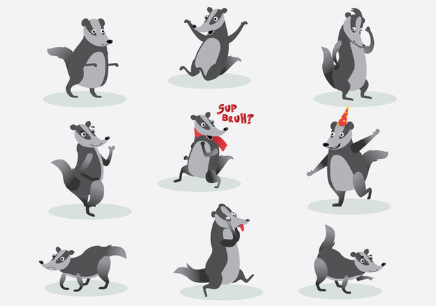 632x443 Free Honey Badger Vector Free Vector Download 412261 Cannypic
