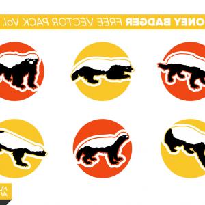 300x300 Honey Badger Free Vector Pack Vol Orangiausa