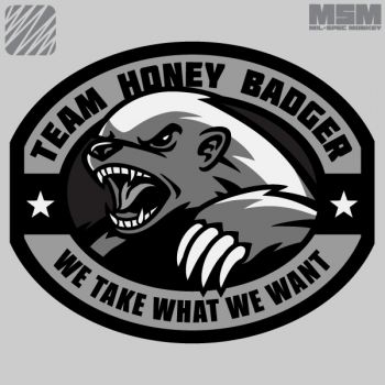 350x350 Honey Badger Clipart Scared