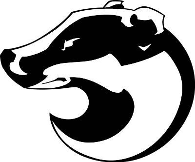 400x332 Honey Badger Clipart Black And White