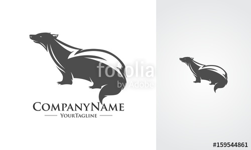500x300 Honey Badger Silhouettes Stock Image And Royalty Free Vector