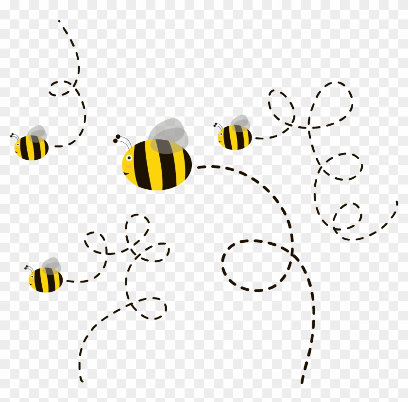 840x828 Honey Bee Euclidean Vector Drawing