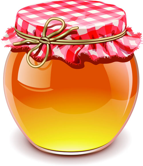 500x583 Jar With Honey Vector Graphics 01 Free Download