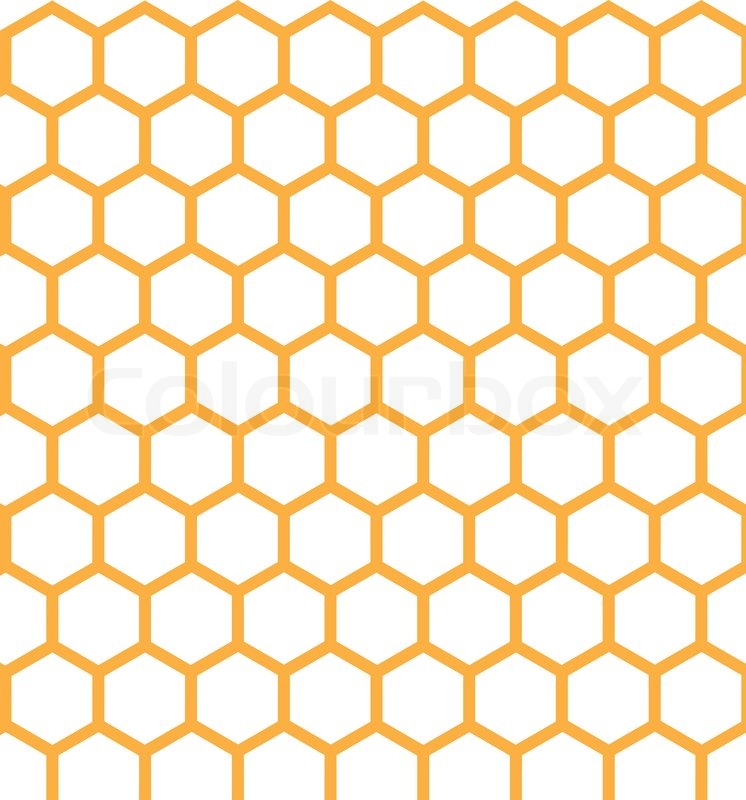 746x800 Honeycomb Grid Seamless Pattern. Stock Vector Colourbox
