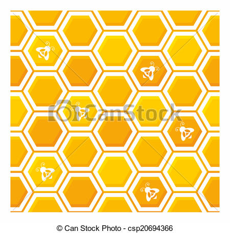 450x455 Honeycomb Pattern. Vector, Illustration, Seamless, Geometric