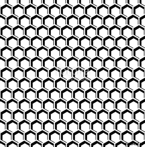 495x500 Seamless Hexagons Texture. Honeycomb Pattern. Stock Image And