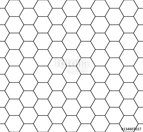 500x463 Seamless Honeycomb Pattern. Seamfree Honey Comb Hexagon Vector