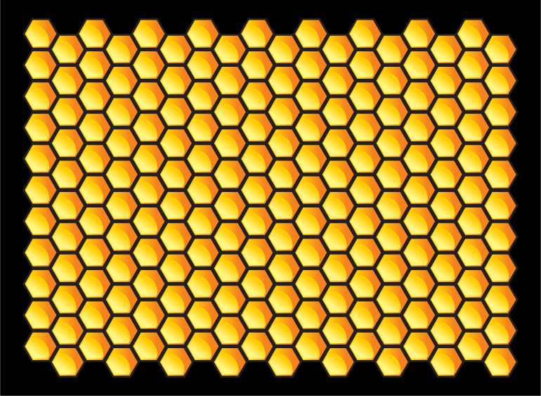 770x563 Bee Honey Honeycomb Vector Free Vector 4vector