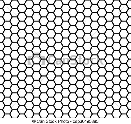 450x426 Seamless Honeycomb Vector Illustration.