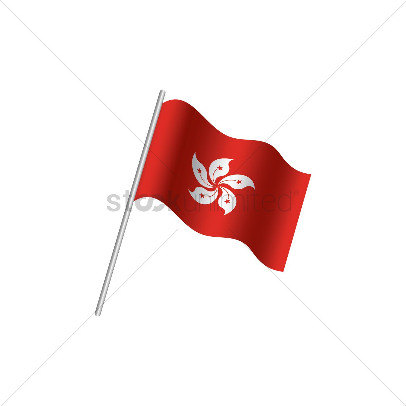 1300x1300 Hong Kong Flag Vector Image