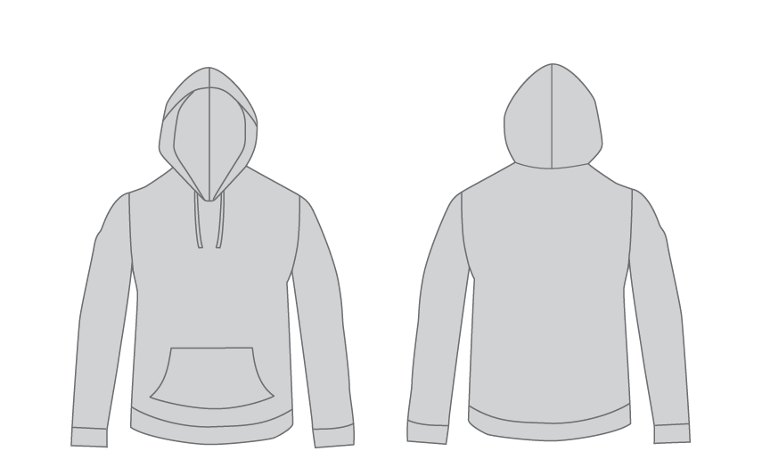 855x534 Free Vector Hoodie Template For Designers