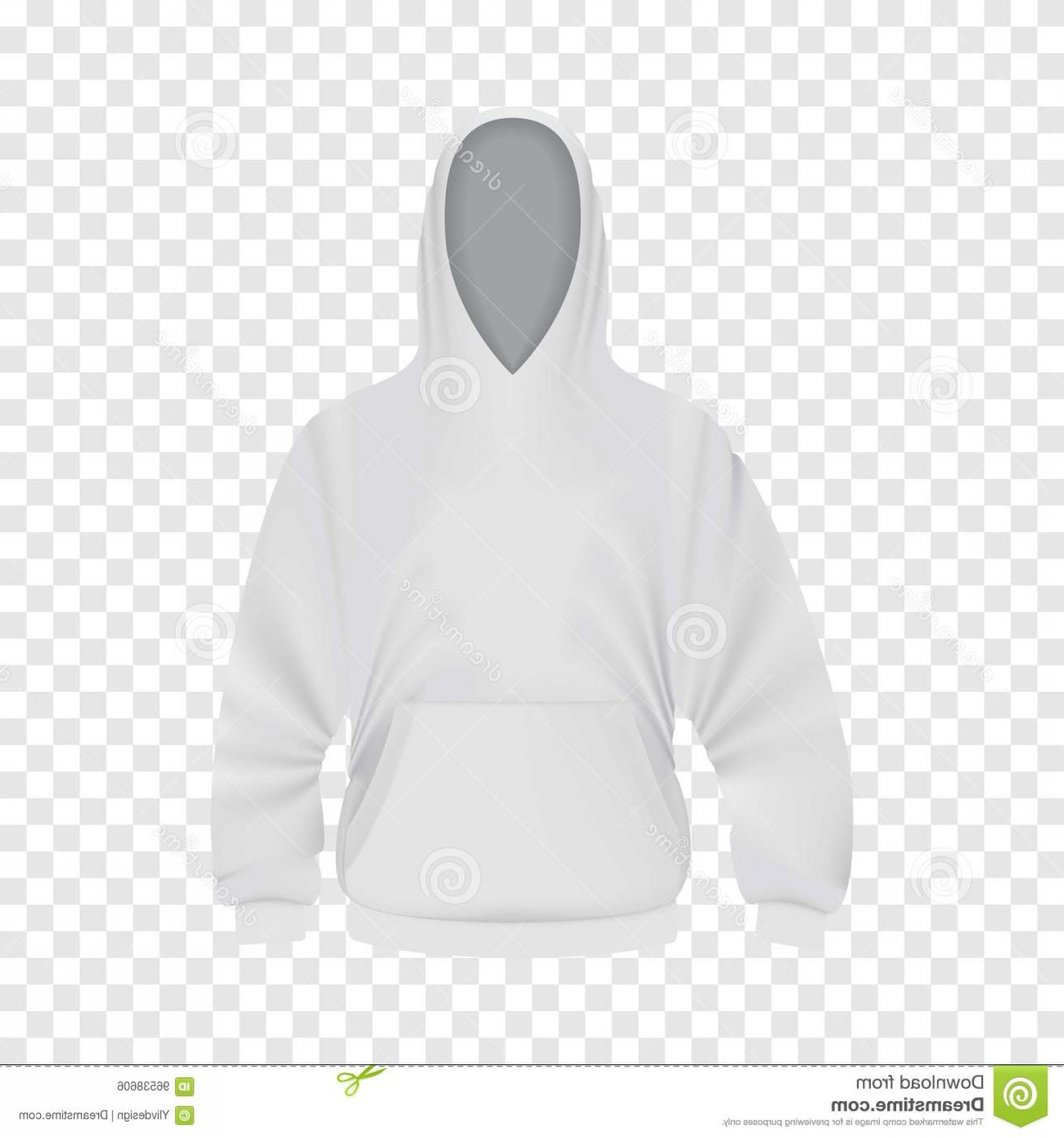 1560x1668 Stock Illustration White Hoodie Mockup Realistic Style
