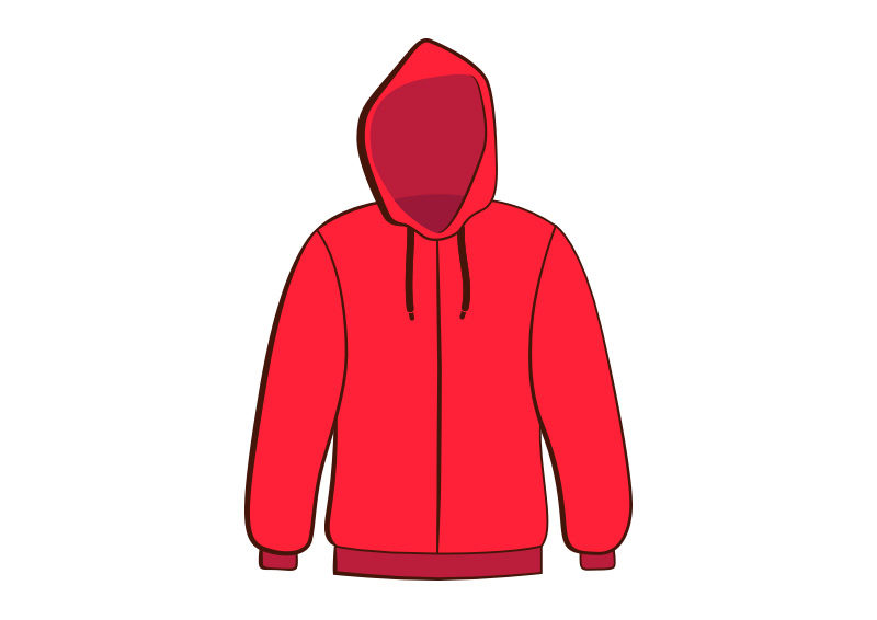 800x566 Hoodie Free Vector Illustration