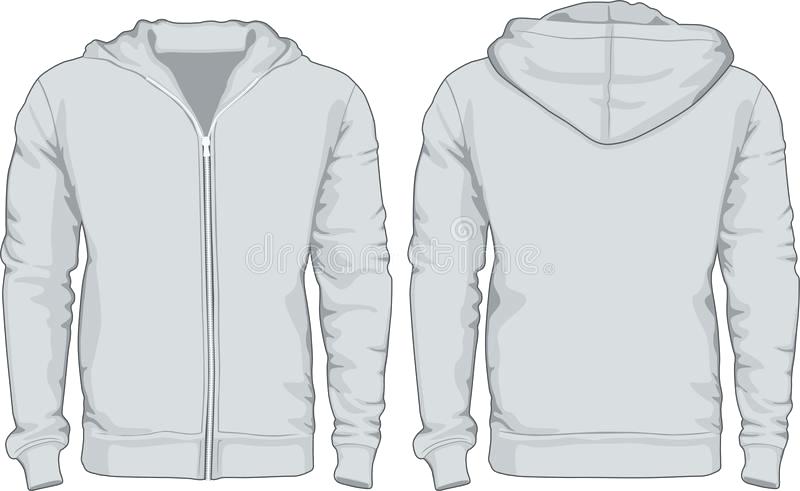 800x491 Download Hoodie Shirts Template Front And Back Views Stock Vector