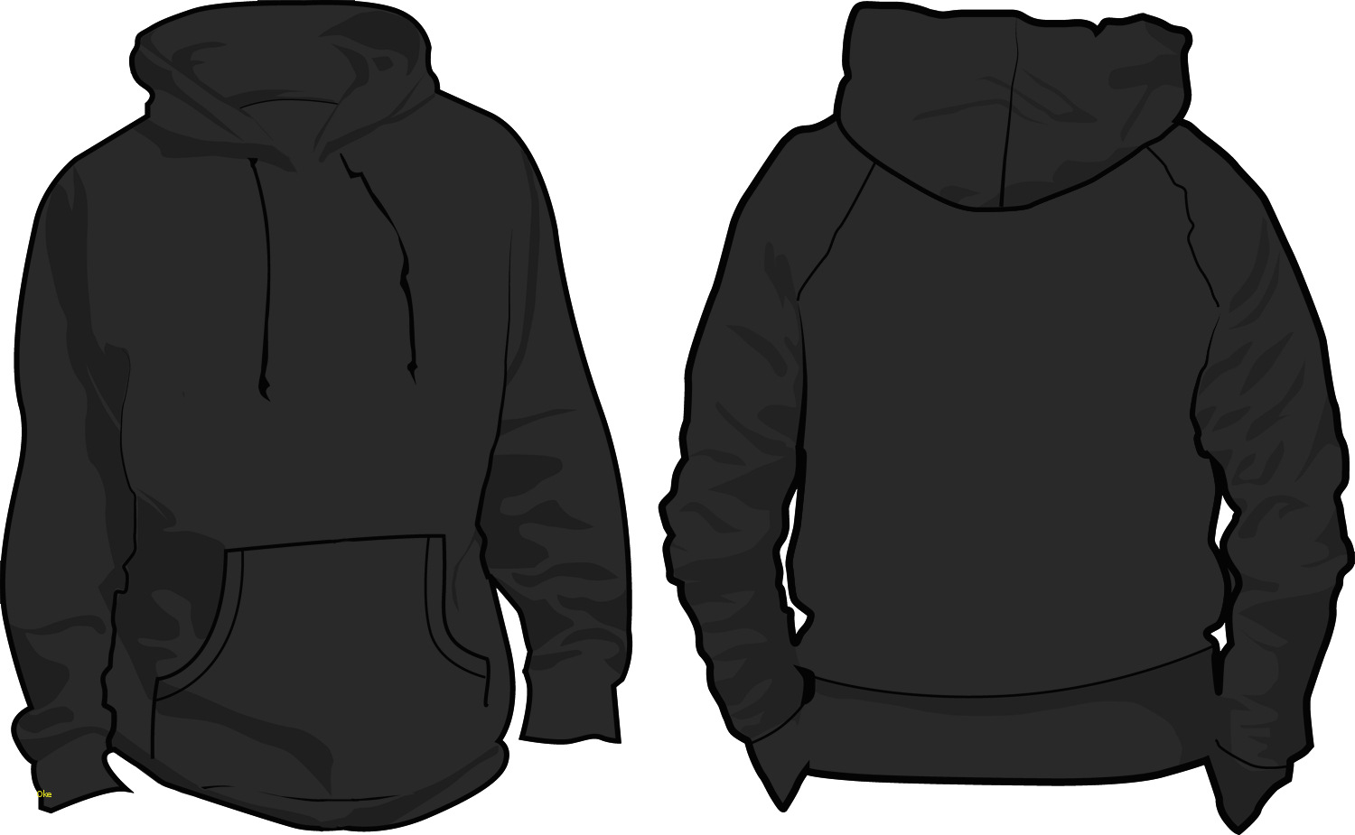 Blank Hoodie Template Front And Back